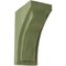 Ekena Millwork 2 1/2"W x 3 3/4"D x 6"H Mini Felix Wood Vintage Decor Corbel, Restoration Green CORWD02X03X06FEGR - alternate 1